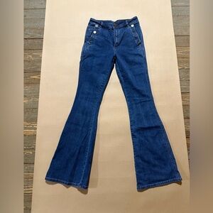 Articles of Society Women's Blue Flared Jeans